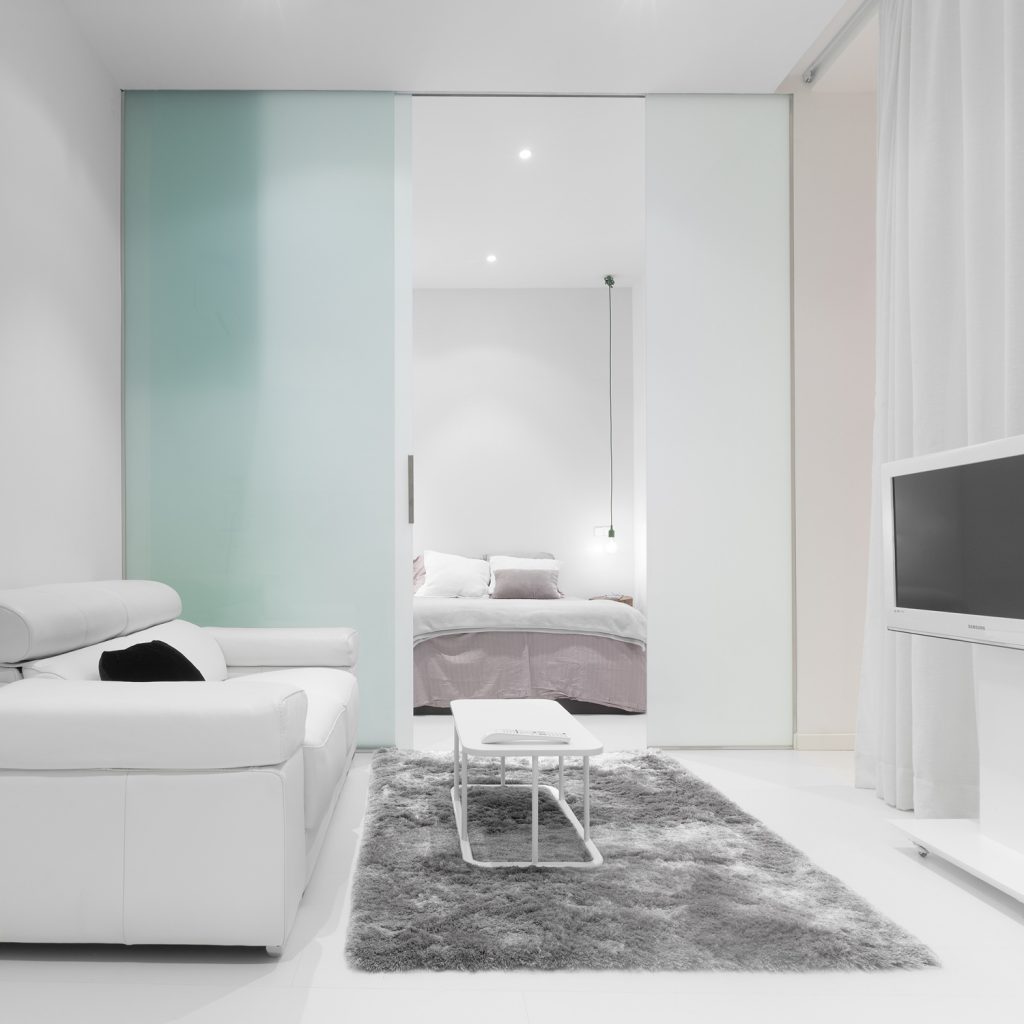 Habitación. Diseño interior de mini-apartamento en Madrid